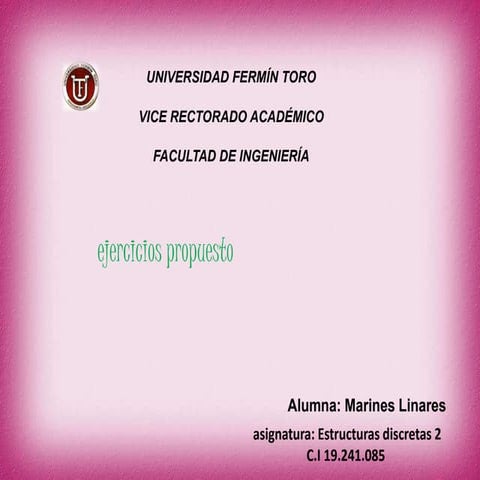 Marines linares estructuras discretas  2 presentación1