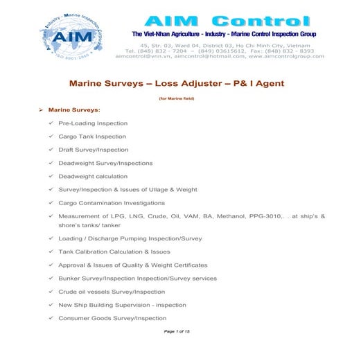 Loading inspection report | PDF
