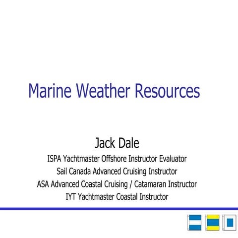 Marine weather resources