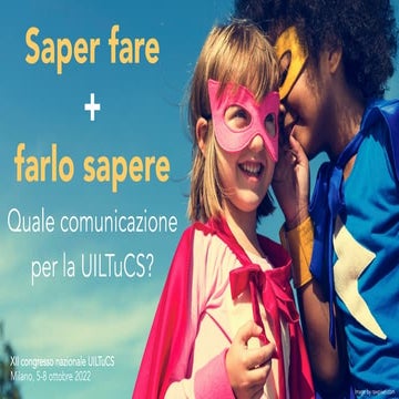 Saper fare + farlo sapere