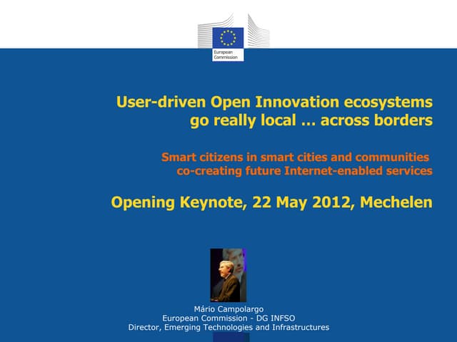 Apollon - 22/5/12 - 09:00 - User-driven Open Innovation Ecosystems