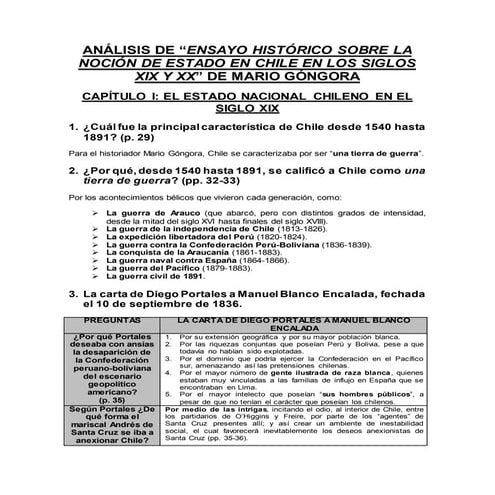 Análisis Mario Góngora respondido 