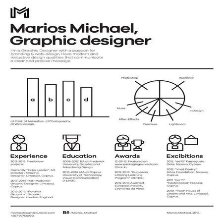 clean and professional graphic design portfolio | PDF