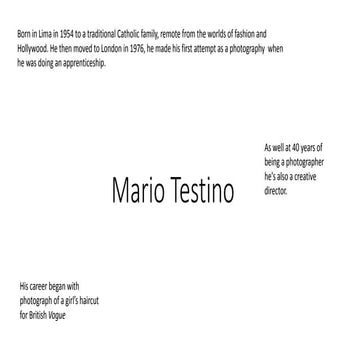 Mario testino