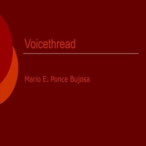 Tutorial voicethread | PDF