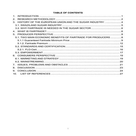Is fairtrade a potential poverty alleviation with focus on swaziland sugar in...