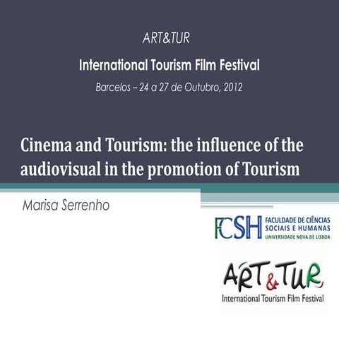 Cinema and Tourism - ART & TUR 2012