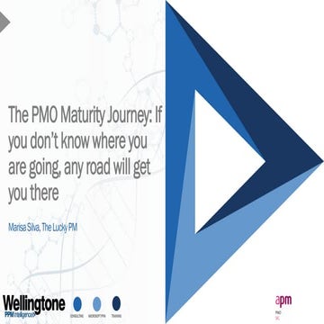 Maturing PMO through its teenage years, Marisa Silva, APM PMO SIG conference ...