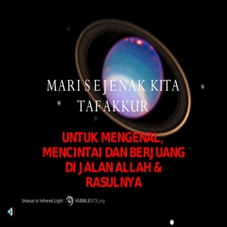 Mari Sejenak Kita Tafakkur