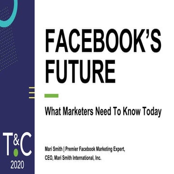 Facebook's Future - What Marketers Need To Know Today - Mari Smith at Traffic...