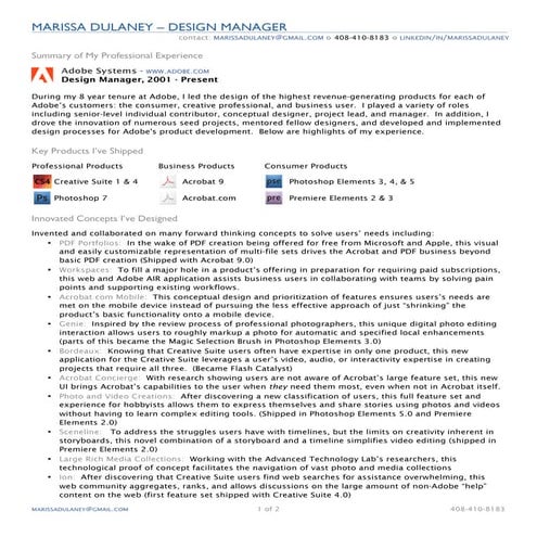 Marissa Dulaney Resume