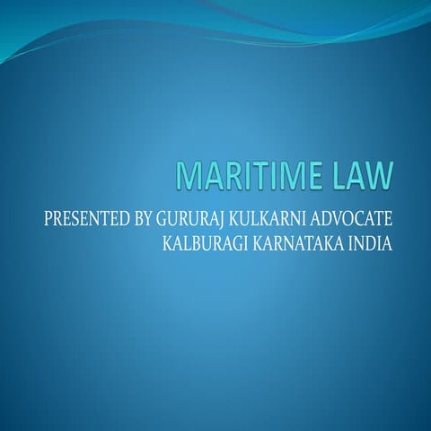 Maritime law