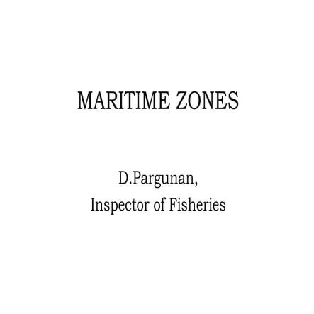 Maritime zones