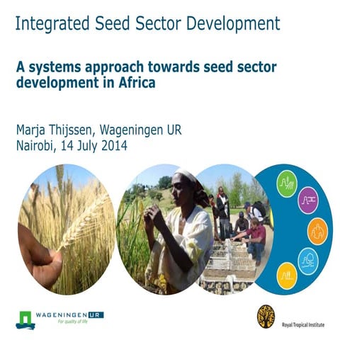 A systems approach towards seed sector development in Africa | PPTX
