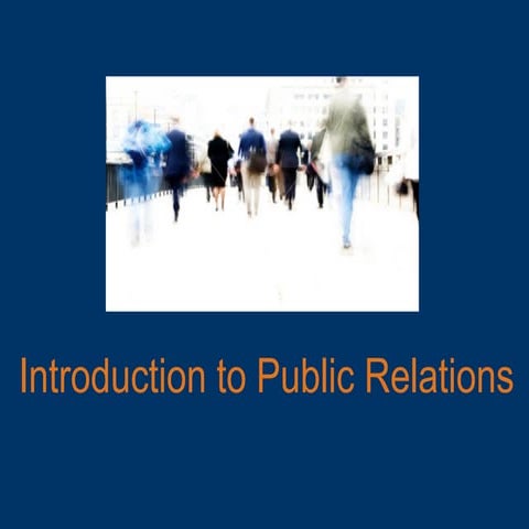 An Introduction to Public Relations