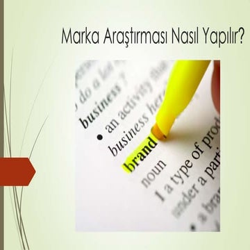 Marka araştırması nasıl yapılır?