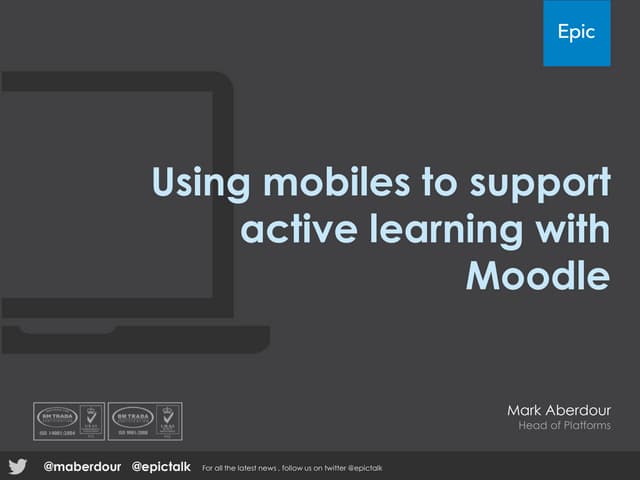 Using mobiles to support active learning - Mark Aberdour