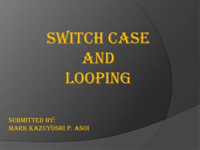 Mark asoi ppt