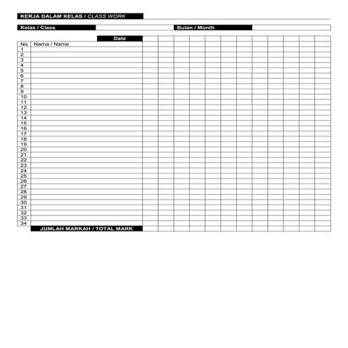 Mark bk classwork master