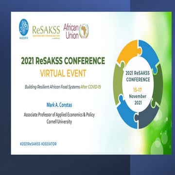 Dr. Mark Constas, Cornell University, #2021ReSAKSS - Plenary Session IV–Measu...
