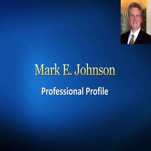 Mark E. Johnson Professional Profile