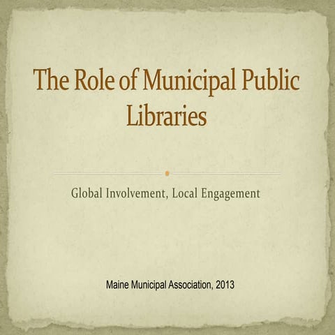 Maine Municipal Association 2013