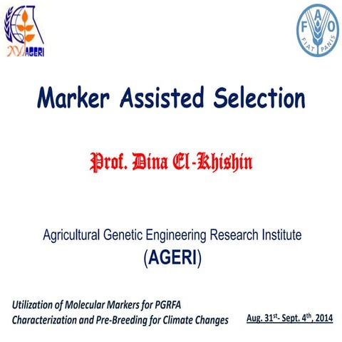 Marker assisted selection