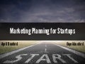 Marketing Planning for Startups