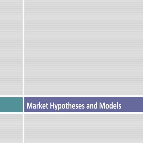 Market hypotheses
