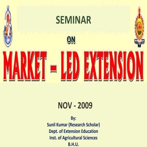 Market Led Extension