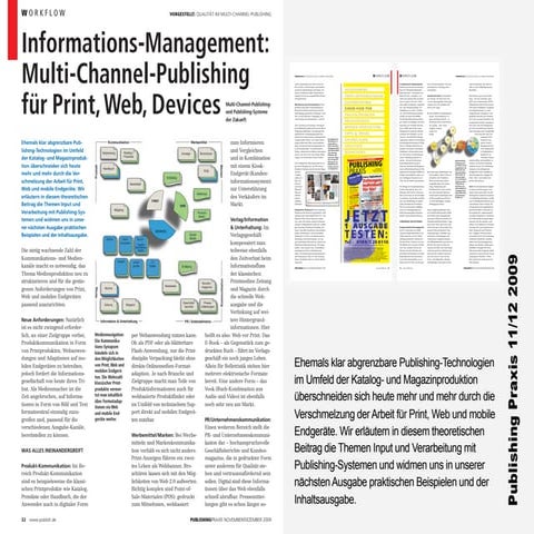 Entwicklung Database Publishing Marktübersichten