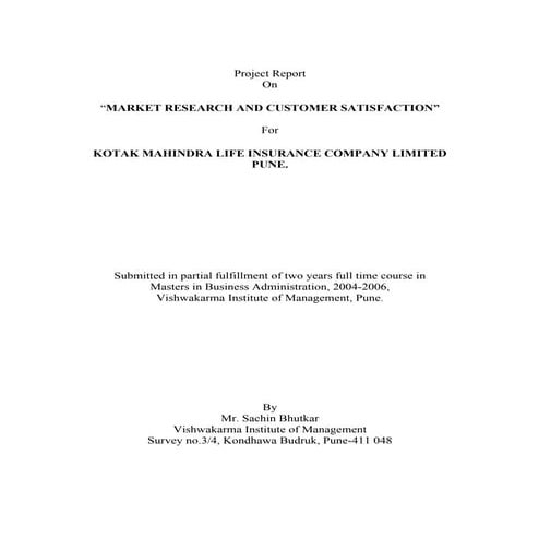 Market%20 research%20and%20customer%20satisfaction%20at%20kotak%20mahindra%20...