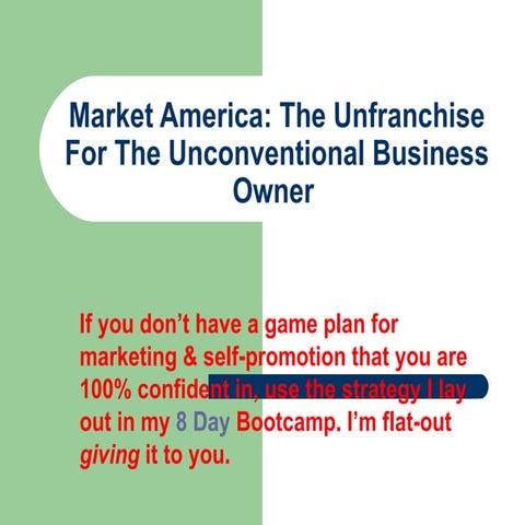 Market America Compensation Plan