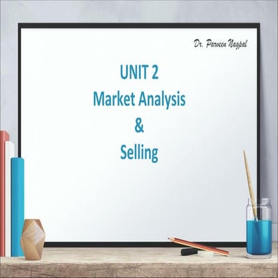 Market analysis and selling