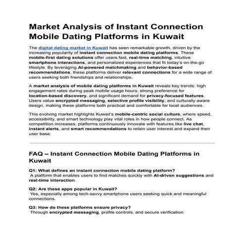 Market Analysis of Instant Connection Mobile Dating Platforms in Kuwait.pdf