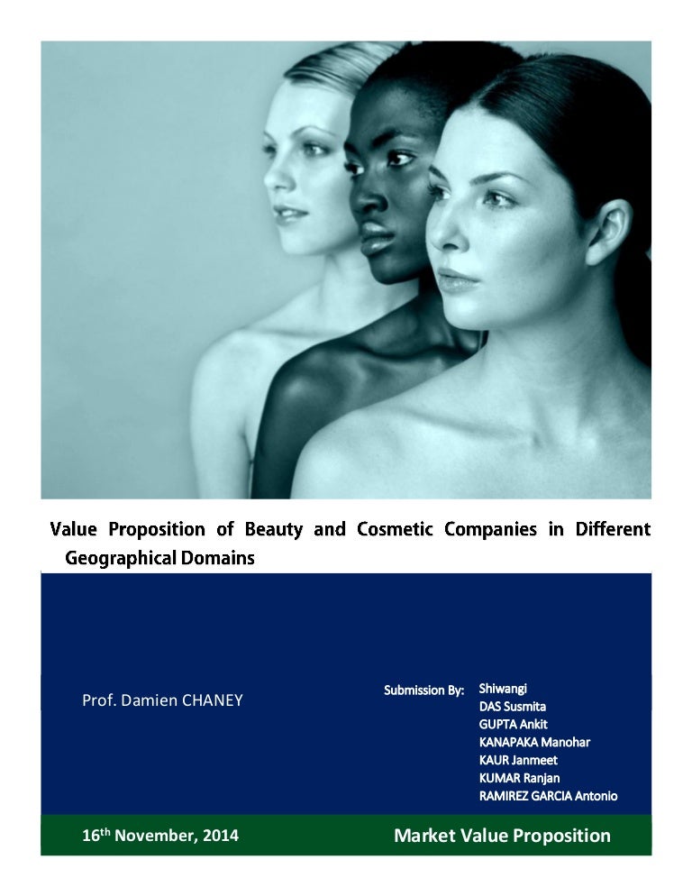Value Proposition of beauty and cosmetic companies