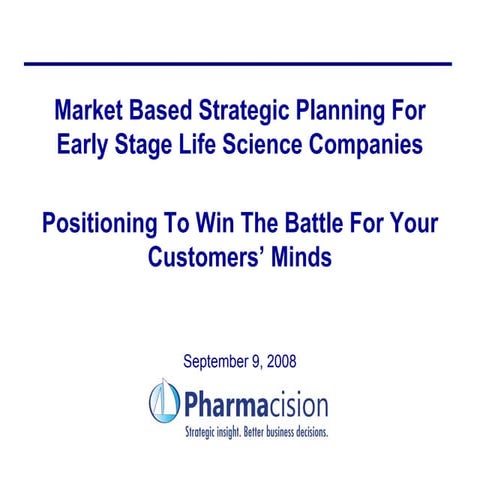 Market Based Strategic Planning