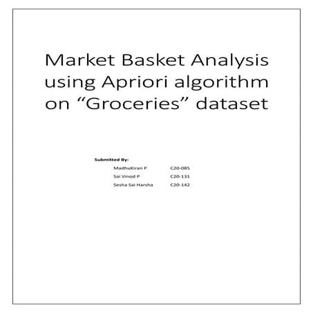 Market Basket Analysis | PPT