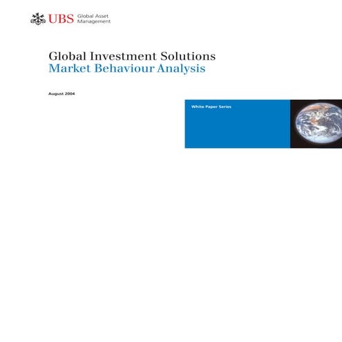 Market behavior analysis