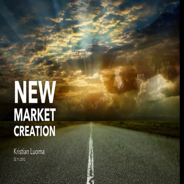 Market creation