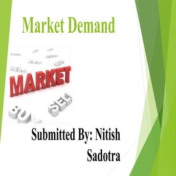 Market demand