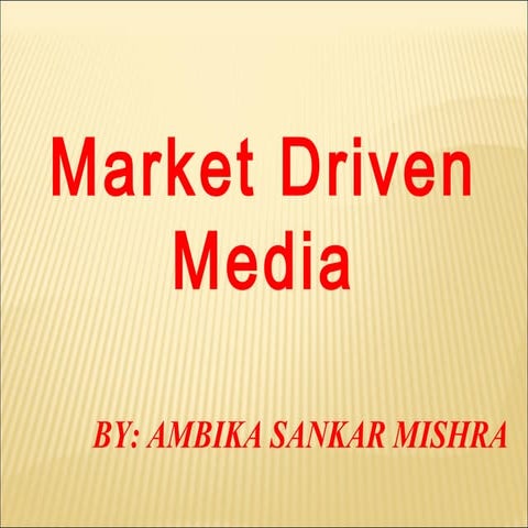 Market Driven Media