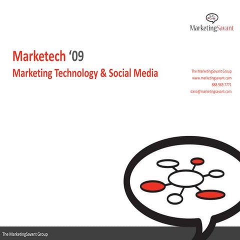 Marketech 09; marketing and technology