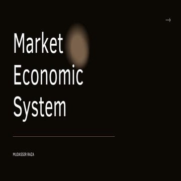 Market economic system
