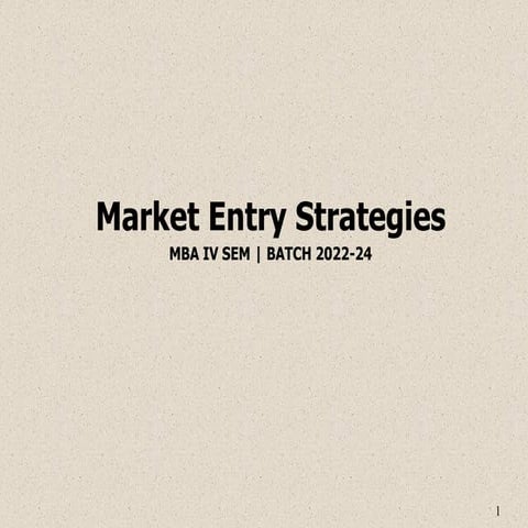 Market Entry Startegies of market ,How to improve  your Brand awareness