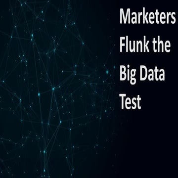 Marketers flunk the big data test