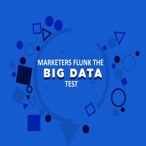Marketers flunk the big data test