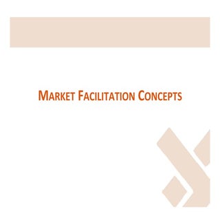 Market facilitation concepts