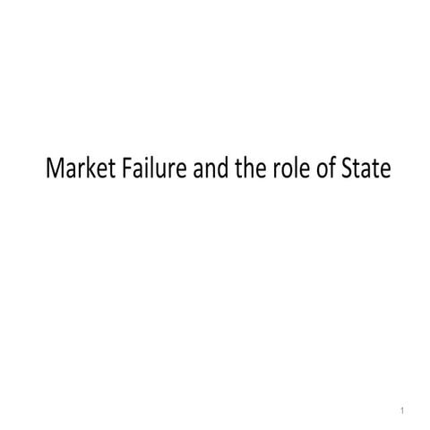 Market Failure