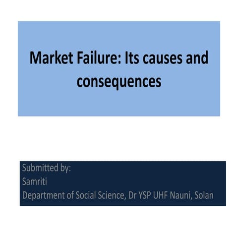 Market faliure 